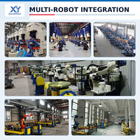 Machine de clouage de palettes en bois entièrement automatique à entraînement servo-électrique, robot de clouage pour assemblage de palettes, manutention automatique par moteur 210KG