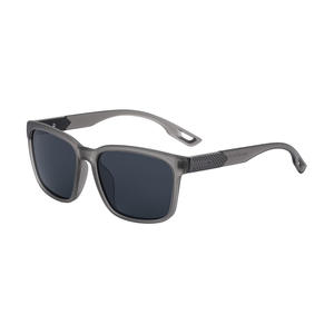 Lunettes de soleil polarisées Lafite à monture carrée pour hommes, protection UV400, monture en plastique noir et métal, verres TAC, style conduite en extérieur - Product Image 2