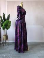 Robe longue pour femme à col en V profond et taille froncée - Imprimé floral et abstrait, robe de soirée grande taille, robes africaines pour femmes Sehe Fashion