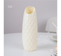 Vase en plastique oblique anti-chute Yicai Creative, style moderne simple et luxueux, gris, pour table de mariage