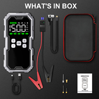 Démarreur de Voiture ODM Personnalisé de Haute Qualité 720A, Gonfleur Auto 7200mAh 12V 6-en-1 avec Écran et USB pour Moteur