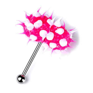 2024 Hip Hop 1 Pièce En Caoutchouc <span class=keywords><strong>Vibrant</strong></span> <span class=keywords><strong>Langue</strong></span> Anneau 1.6*18*5mm En Acier Inoxydable Barbell <span class=keywords><strong>Langue</strong></span> <span class=keywords><strong>Piercing</strong></span> Punk Unisexe Corps Bijoux - Product Image 5