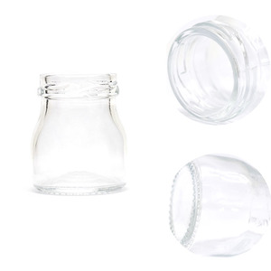 Barattoli Rotondi in Vetro Trasparente per Alimenti con Tappi a Vite in Metallo per Mousse, Latte, Yogurt, Caviale, Vaniglia, Gelatine, Miele, Budini - Product Image 5