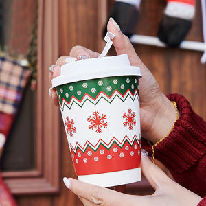 Hot Sale <strong>Christmas</strong> Celebration Double Wall Food Grade <strong>Paper</strong> <strong>Cups</strong> for Hot Drinks Coffee - Product Image 2