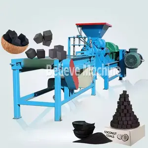 Best Selling High Capacity Low-consumption Cotton Stalk Pine Needle Paddy Straw Charcoal Briquette Press Machine Line