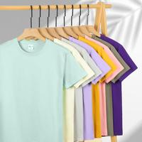 Op maat gemaakte katoenen spandex jersey korte mouwen casual gebreide loszittende O-hals effen hitte-overdracht bedrukte sportkleding unisex