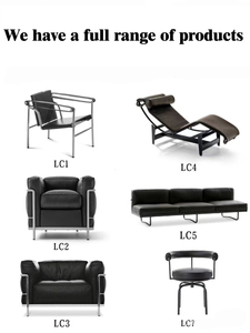 <span class=keywords><strong>Canapé</strong></span> inclinable minimaliste en cuir véritable pour un style nordique Wabi-Sabi, mobilier de salon, fauteuil de détente, acier inoxydable - Product Image 6