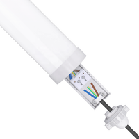 1200mm 35W IP65 IK08 LED 삼중 방수등 130lm/W CE CB 방습형 배튼 조명기구 (주차장, 창고용)