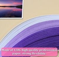 Kits de bandes de papier multicolores pour quilling, ondulation lisse, convient aux débutants, fabrication de cartes, fleurs en papier, cadeaux faits main