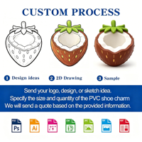 Breloques de Noël personnalisées en PVC pour sabots, avec logo, motifs de dessins animés, lettres, fleurs et décorations 3D anime, accessoires de créateur pour chaussures.