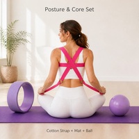 Nicht-Elastischer Bio-Baumwoll Yoga-Gurt mit D-Ring-Schnalle Langlebig Rutschfest Mittlere Spannung für Tiefes Dehnen Yoga Pilates