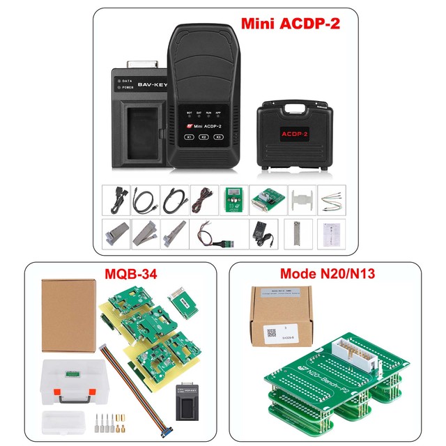 Yanhua ACDP-2 Locksmith Package Key Programming Adapter with Module 1/2/3/7/9/10/12/20/24/29/31/33/34 Add Keys & All Key Lost