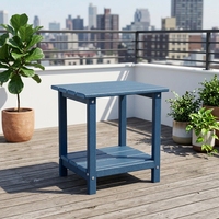 Table d'appoint moderne en plastique pour l'extérieur, résistante à l'eau et au soleil, idéale pour le camping, les pique-niques, les patios et les jardins