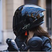 Casque de moto Crown C10 BT 5. 3 sans fil avec batterie haute capacité de 1000Mah