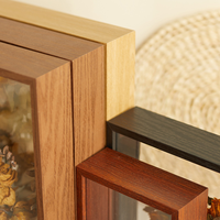 Marco de Acrílico Profundo con Diseño Floral 3D en Madera, Impresión UV, Ecológico, Duradero, Autoportante, Moderno, Regalo para el Día de la Madre
