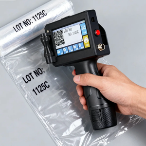 Cầm tay 12.7 mét nhiệt phun ngày mã hóa máy Thời hạn sử dụng máy in cho bao bì màng nhựa 600dpi tij máy in phun - Product Image 1