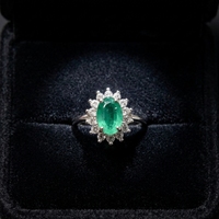 Bague de fiançailles et de mariage de luxe en argent 925 avec émeraude naturelle 1 carat, certificat CMA, design tourbillon, sertie à griffes