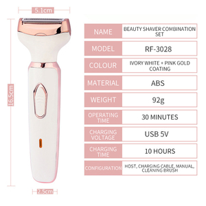 เครื่องโกนขนบิกินี่ 4 in 1 วัสดุ ABS คุณภาพพรีเมียม สำหรับผู้หญิง โกนขนได้อย่างรวดเร็วและง่ายดาย ใช้ได้กับบริเวณบิกินี่ ขนบริเวณจุดซ่อนเร้น และขนขา - Product Image 5