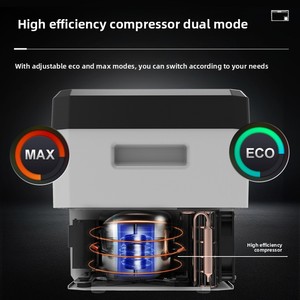 <span class=keywords><strong>Réfrigérateur</strong></span> de voiture à compresseur de 25 litres pour camions, compatible 12V/24V, double usage pour voiture et maison - Product Image 4