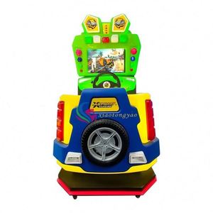 เครื่องเล่นเกมอาร์เคดสำหรับเด็กแบบใช้แบตเตอรี่ สำหรับเล่นในร่ม/กลางแจ้ง จำลองการแข่งรถ เหมาะสำหรับเด็กอายุ 2 ถึง 4 ปี ขายส่งในห้างสรรพสินค้า - Product Image 3