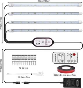 หลอดไฟ LED สำหรับปลูกพืชแบบ T5 12V พร้อมรีโมทคอนโทรล ตัวเรือนอะลูมิเนียม สีแดงน้ำเงิน CRI90 IP44 อายุการใช้งาน 50000 ชั่วโมง - Product Image 5