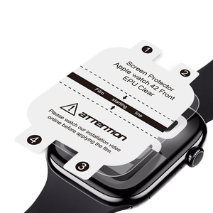 Smartwatch Film Hydrogel Protecteur d'<span class=keywords><strong>écran</strong></span> 42/44/45mm pour montre, ajustement parfait sans ligne médiane - Product Image 1