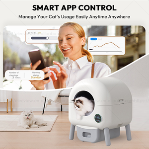 Elecpet Bac à Litière pour Chat Intelligent avec Tamis pour Chats, Autonettoyant Automatique et Rapide - Product Image 3