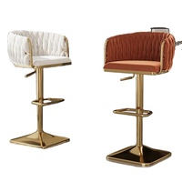 Stuhl Bar Metall Theke Nordic Swivel Moderne Wohn möbel Set Hoch Holz Samt Küche Leder Gold Luxus Hocker Stuhl Bar