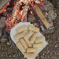 Équipement d'urgence en plein air, bâton de silex en bois naturel personnalisé pour allumer du charbon de bois, accessoires pour barbecue