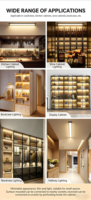 Boîtier en plastique pour alimentation AC-DC, convertisseur de rétroéclairage LED DC24V 100W à sortie unique, driver LED pour armoire