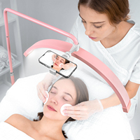 Drop Ship 28 pouces Half Moon Arch Light Beauty Floor Luna Lash Lamp Half Moon Photography Light for Eyelashes Spa Makeup Tattoo