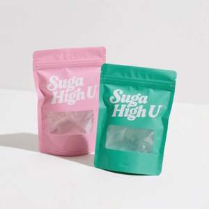 Sacs d'emballage personnalisés en Mylar mat avec fermeture éclair pour thé et aliments, sacs à soufflets latéraux, pochettes verticales refermables pour snacks et thé - Product Image 5