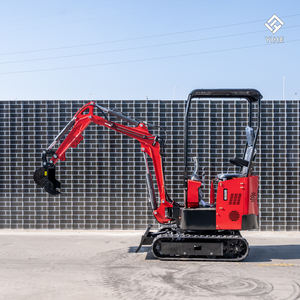 Мини-экскаватор на гусеничном ходу, 1 тонна, гидравлический, с пилотным управлением, бесплатная доставка, подходит для узких местностей и частных ферм - Product Image 3