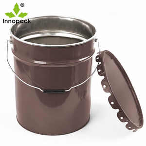 Fusto in metallo da 20L per vernici, secchio in banda stagnata con coperchio a morsetto, fusto per prodotti chimici, fusto in ferro - Product Image 2