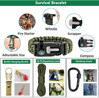 Kit de survie en plein air de qualité industrielle supérieure en nylon 600D, accessoires de camping professionnels pour situations d'urgence