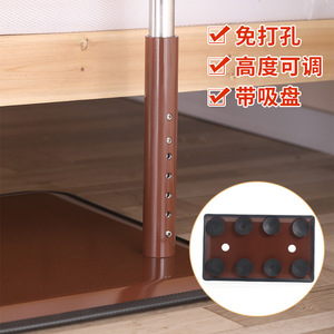 Floor Standing <b>Bedside</b> Handrail Height Adjustable Durable Anti Slip Stainless Steel Aluminum Alloy For Elderly Disabled Support - Product Image 2