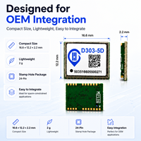 Módulo GPS GNSS de Doble Frecuencia D303-5D, Módulo de Posicionamiento de Alta Precisión RTK para UAV, Agricultura y Robótica