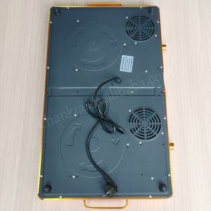 Horno Eléctrico de Doble Quemador Silver Crest con Cubierta Dorada, Olla Caliente Portátil para el Hogar, Acero Inoxidable - Product Image 5