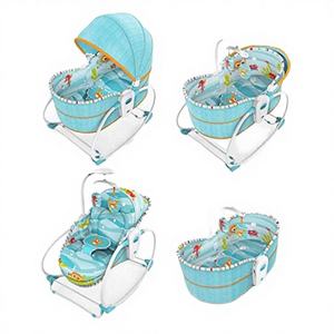 3 en 1 Berceau à bascule pour nouveau-né, lit de voyage portable, motif dessin animé, marque OEM, berceau de sécurité, moustiquaire en plastique, offre spéciale - Product Image 2