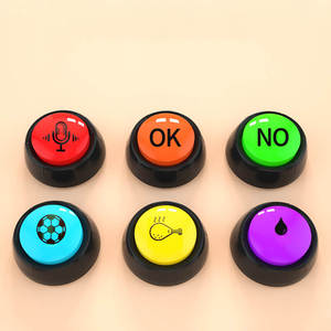 ปุ่มอัดเสียงสุนัขสัตว์เลี้ยงของเล่นแบบอินเตอร์แอคทีฟโมดูลเสียงอิเล็กทรอนิกส์สำหรับการสื่อสารของเล่นฝึกสัตว์เลี้ยง - Product Image 3