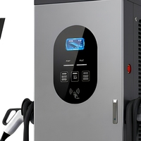 Station de recharge DC double pistolet 160 kW 250 A triphasée pour véhicules électriques, idéale pour les bus, les aires de stationnement publiques et les parcs de stationnement.