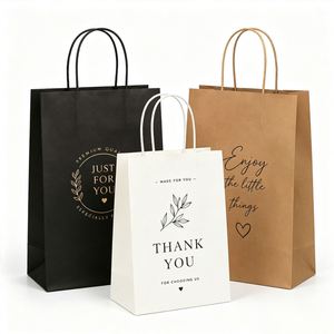Colorful Logo Printing Shopping <b>Bag</b> With Handle for Promotion Small Business Thankyou Event Gift Custom <b>Bags</b> Paper - Product Image 1