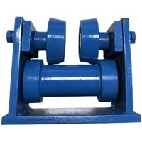 Chariot à roulettes en acier pour poutres en H, guide-câble, chariot de guidage de câbles, rail de transport pour ascenseur, modèle 8 # -200 #   pour accessoires de câblage