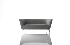 Canapé de bureau modulaire convertible moderne en tissu, trois places, pour salle d'attente, hôtel, bureau - Product Image 3