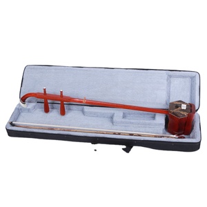 Strumento Musicale Nazionale Myanmar, Erhu in Mogano, Prodotto in Cina, per Pratica e Regalo, con Intaglio Esagonale e Decorazione in Osso - Product Image 2