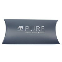 Sacs d'emballage cadeau en papier avec logo personnalisé de luxe en forme de petit oreiller pour perruque extensions de cheveux