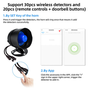 KERUI-Sirène WiFi pour l'extérieur, 120dB, haut décibel, haut-parleur tuya, sirène d'alarme, haut-parleur vocal pour système d'alarme de sécurité domestique - Product Image 3
