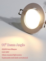 Prix d'usine – Boîtier rond en fer GU10 encastré anti-éblouissement pour spot LED orientable – Downlight LED à angle réglable