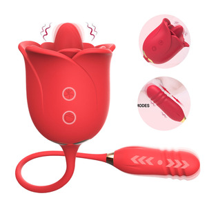 Rosa reale adulta 12 velocità G-Spot vibratore fiore Sex <span class=keywords><strong>Toy</strong></span> con funzione di succhiare Dildo giocattolo rosa reale Dildo - Product Image 2