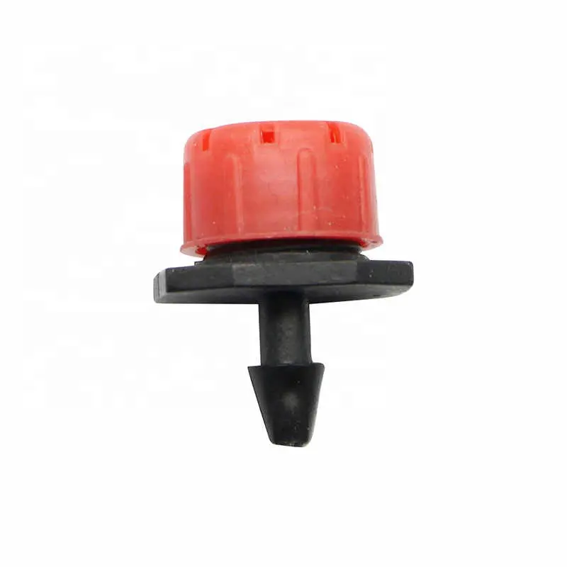 Adjustable Dripper Merah Micro Drip Irigasi Penyiraman Anti Penyumbatan Emitor Peralatan Perkebunan untuk 1/4 Inci Selang
